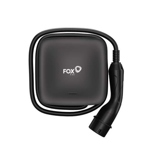 FOXESS EV Charger L Series Black 7.3kW Plug 5m Cables 1Phase w/Bluetooth+Wifi