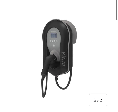 Zappi AC | Multiphase (7kW/22kW) | Tethered 6.5m | Black | Solar EV Charger